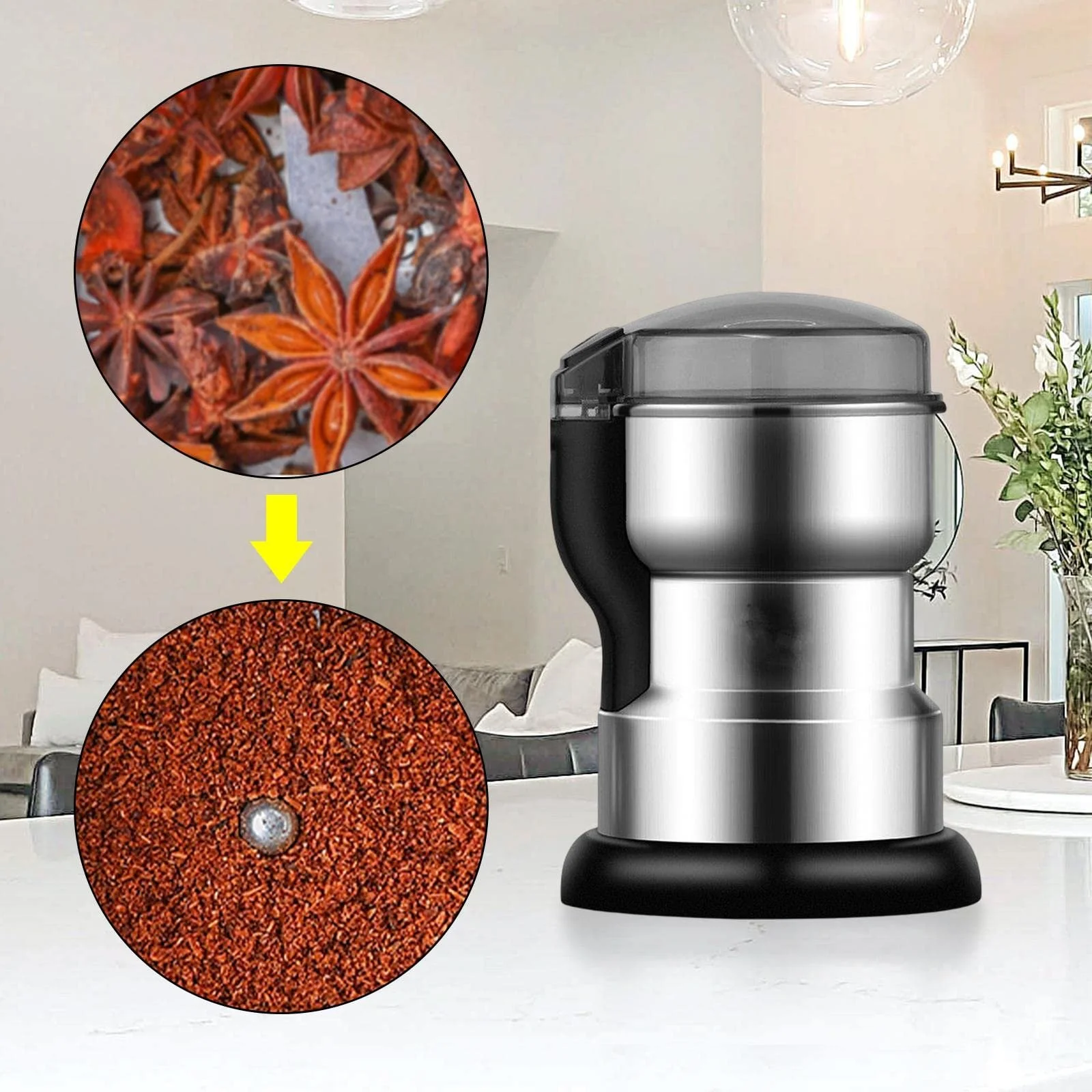 Електрична кавомолка predolo 400 Вт Автоматична млинниця, фото №4