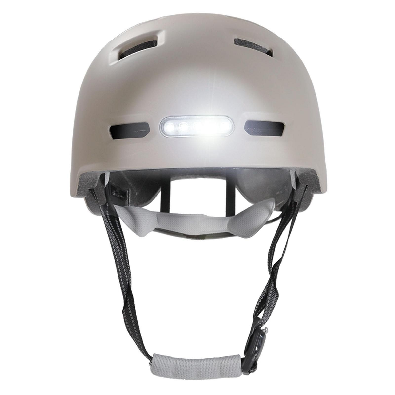 Шолом велосипедний Crazy Safety Vertigo Matt Black з переднім і заднім ліхтарем USB, M 54-57 см, фото №2