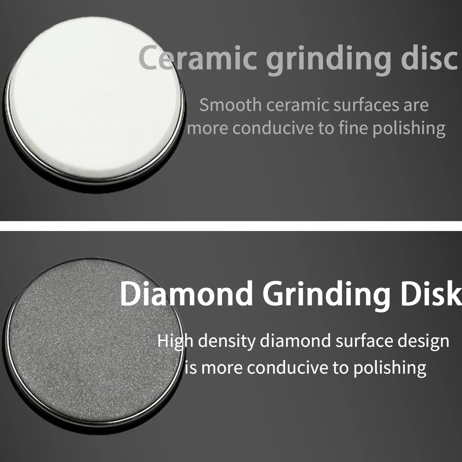 Диски змінні для роликової точилки алмазний 1000 та керамічний 3000 різьблення 11 мм 2 шт., фото №3 Диски змінні для роликової точилки алмазний 1000 та керамічний 3000 різьблення 11 мм 2 шт., фото №3