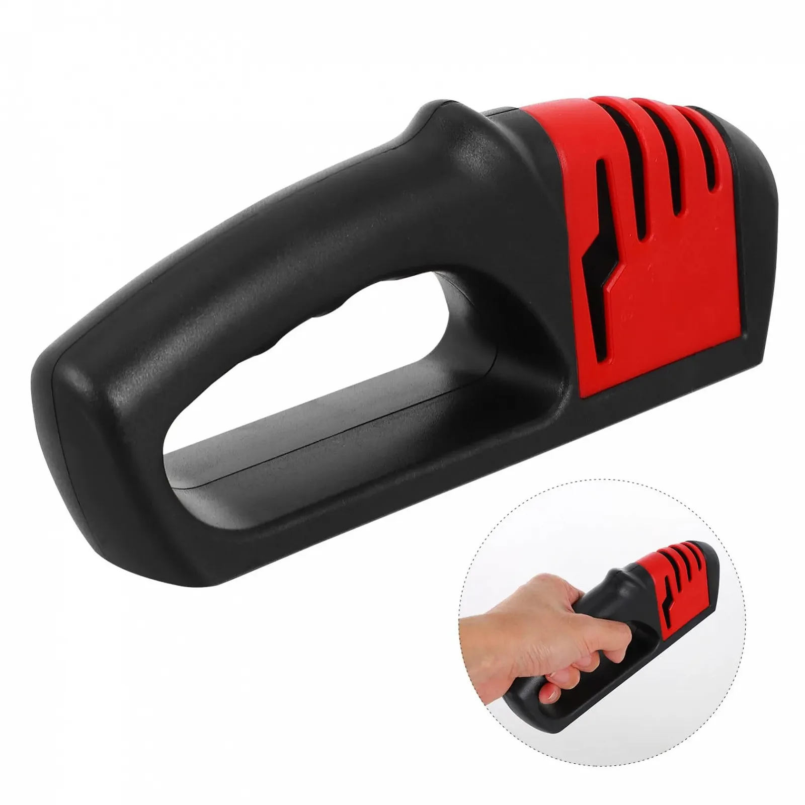 Точило для ножів PRETYZOOM 1 шт. регульована вольфрамова сталь ручна з протиковзкою накладкою та ергономічною ручкою, фото №8