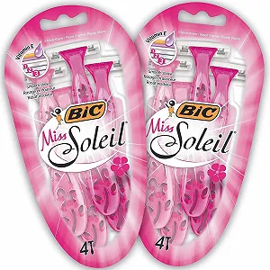 Одноразовые бритвы BIC Miss Soleil 8 шт. Розовый - Фото 1