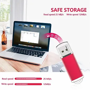 USB Flash Drive Kootion 32GB USB 2.0 Cap Design LED Indicator Red synthetic.ua - Фото 1