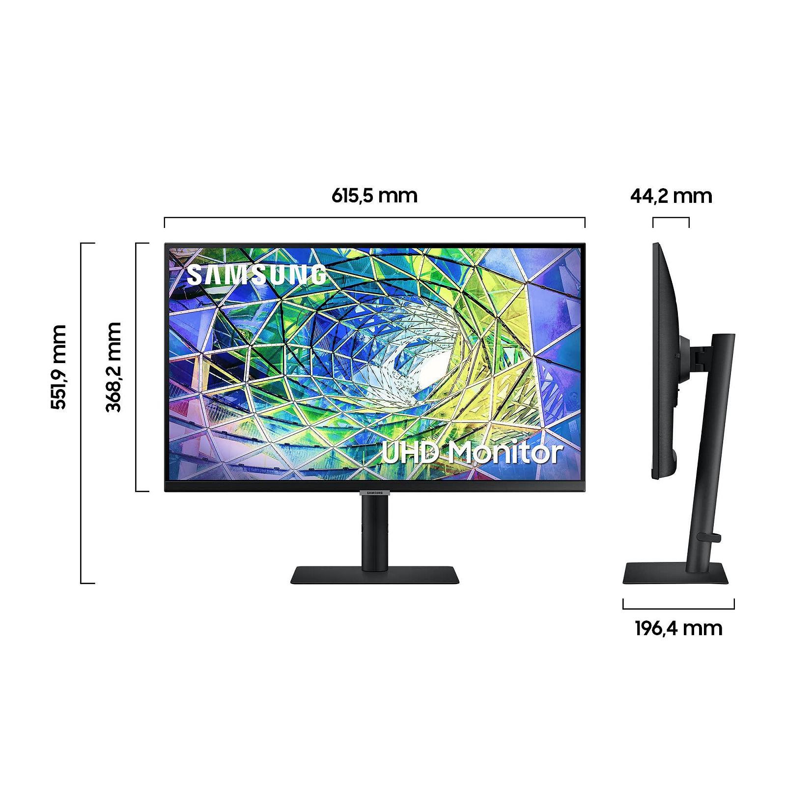Монітор Samsung S8U S27A800UNP 27 дюймів IPS панель 4K UHD роздільна здатність HDR10 Час відгуку 5 мс Частота оновлення 60 Гц Вбудований динамік Чорний, фото №2
