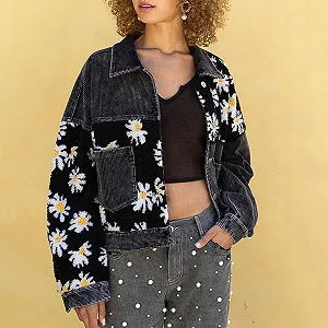 Женская Куртка Yoisdtxc Осень Вельвет synthetic.ua - Фото 1