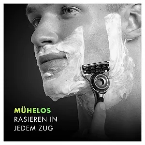 Бритва Gillette Labs с очищающим элементом 5 сменных лезвий магнитная подставка synthetic.ua - Фото 1