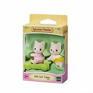 Ляльки SYLVANIAN FAMILIES A2004324 Silk Cat Twins Cat кольорові synthetic.ua - Фото 1