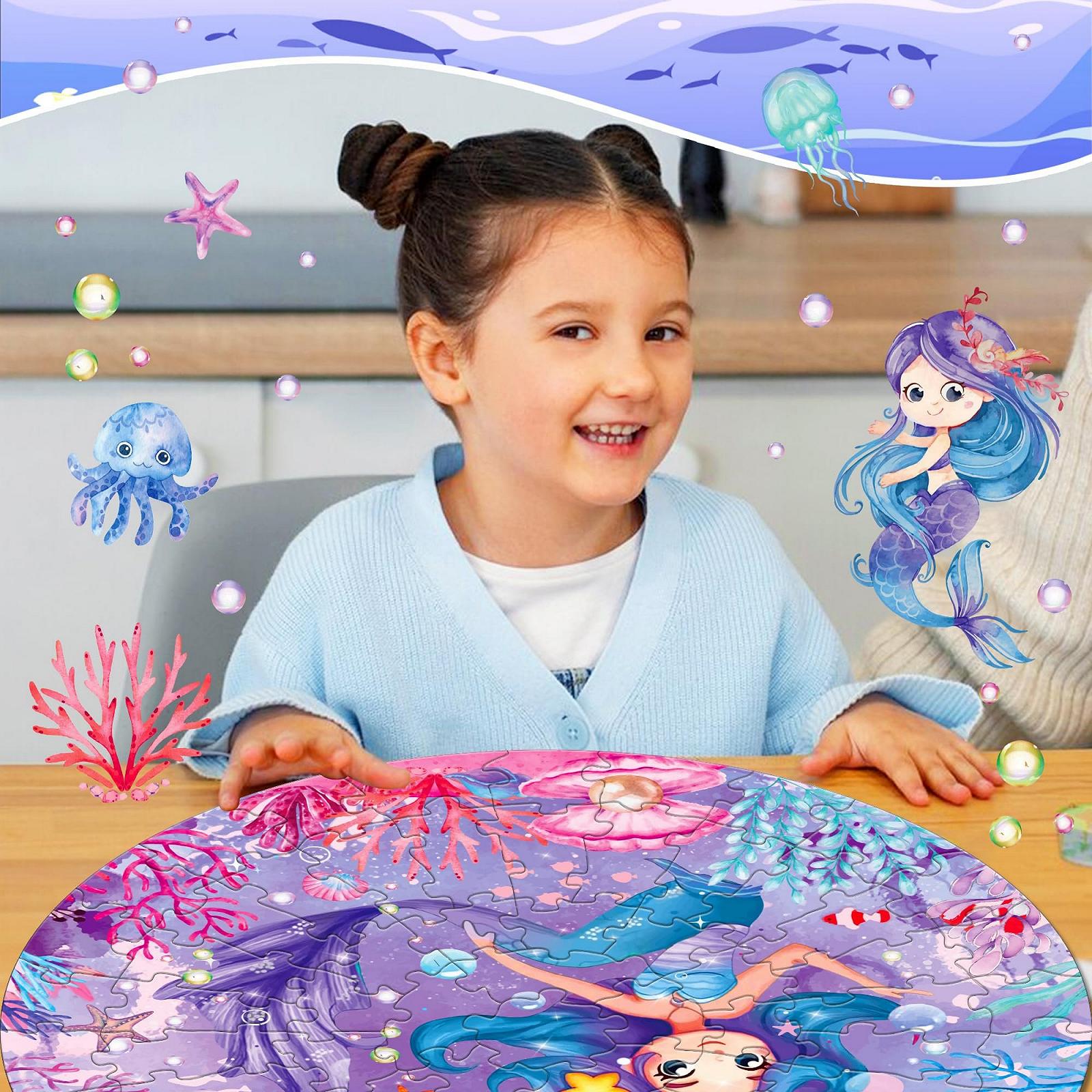 Пазл Русалочка 71 деталь Большой круглый 3–8 лет, фото №5 Пазл Русалочка 71 деталь Большой круглый 3–8 лет, фото №5