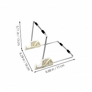 Регулируемая алюминиевая подставка для ноутбука для стола, портативная складная подставка для планшета и доски, многофункциональная малая настольная подставка с эргономичным дизайном synthetic.ua - Фото 1