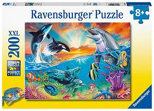 Дитячий пазл Ravensburger 12900 Ocean Dwellers 200 деталей XXL від 8 років - Фото 1