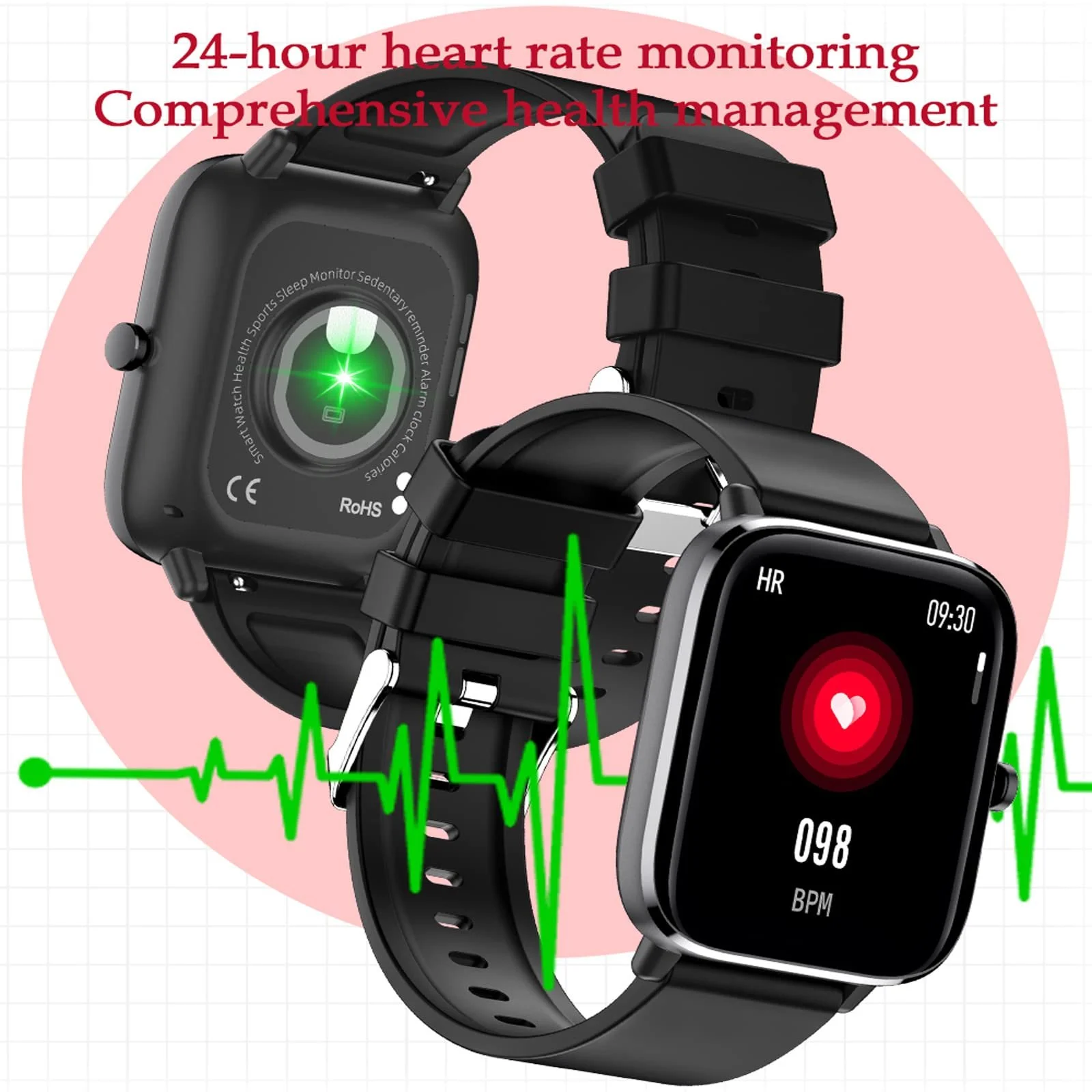 Смарт-часы Findtime для звонков, 1.7-дюймовые фитнес-часы с персонализированным экраном, спортивные часы, управление музыкой, измерение артериального давления, фитнес-трекер, шагомер, монитор сердечного ритма, прогноз погоды, фото №5 Смарт-часы Findtime для звонков, 1.7-дюймовые фитнес-часы с персонализированным экраном, спортивные часы, управление музыкой, измерение артериального давления, фитнес-трекер, шагомер, монитор сердечного ритма, прогноз погоды, фото №5