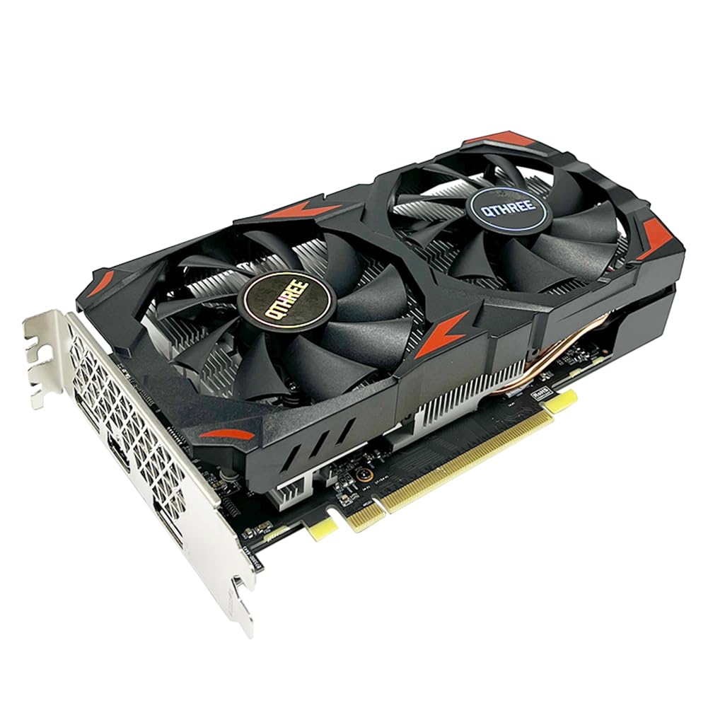 Графічна карта QTHREE Radeon RX 580 8G D5 HDMI DVI-D DisplayPort, фото №1