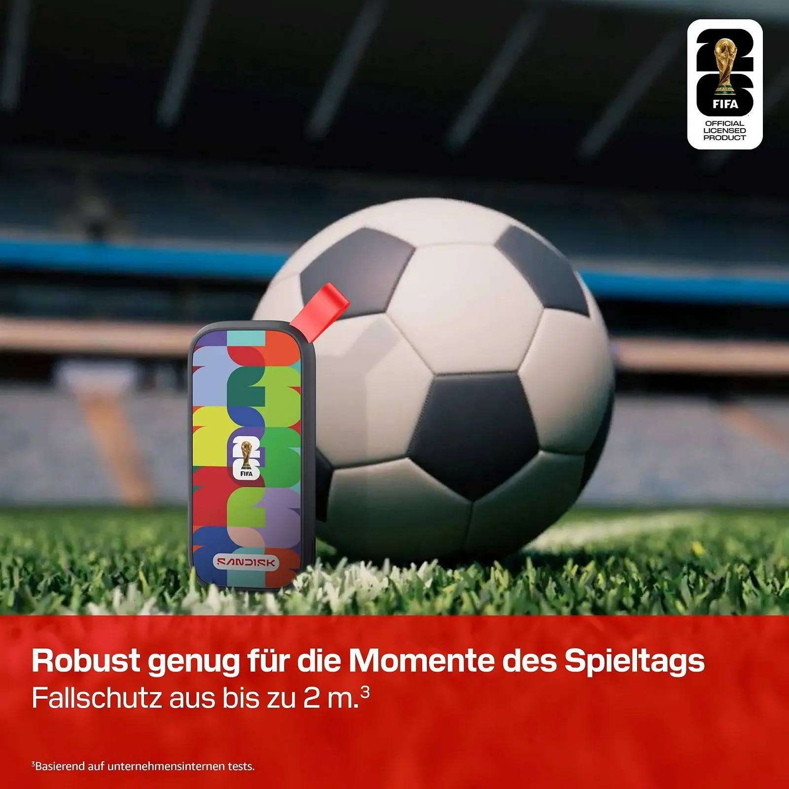 Portable SSD SANDISK FIFA World Cup 2026 1TB 800МБ/с USB-C to A, фото №5