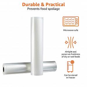 Вакуумный упаковщик CASO Advanced VRH 590 и рулоны Amazon Basics 28 см x 500 см, 2 шт цена на synthetic.ua - Фото 1 Вакуумный упаковщик CASO Advanced VRH 590 и рулоны Amazon Basics 28 см x 500 см, 2 шт synthetic.ua - Фото 1