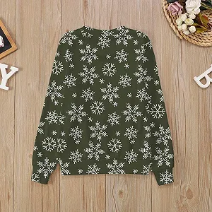 Рождественский свитер Детский рождественский свитер для детей Модный милый принт Круглый вырез Горловина с капюшоном Длинный рукав synthetic.ua - Фото 1