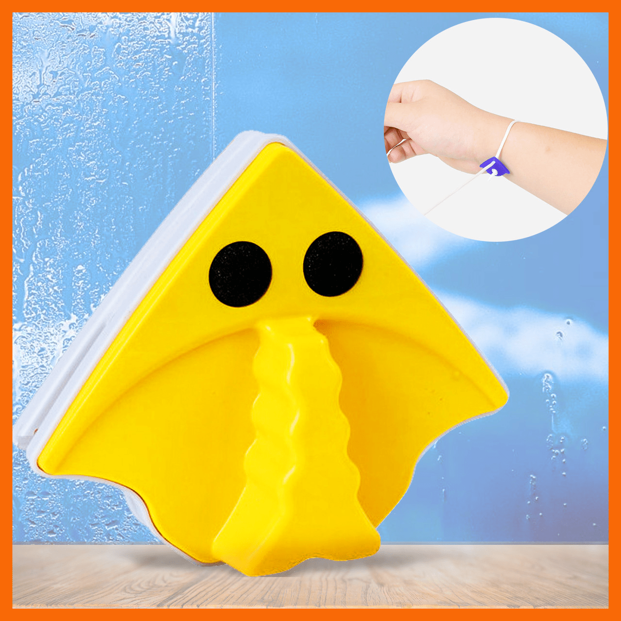 Магнитная щетка для мытья окон с двух сторон Easy Cleaner Wiper 01 мочалка на магните, фото №6 Магнитная щетка для мытья окон с двух сторон Easy Cleaner Wiper 01 мочалка на магните, фото №6