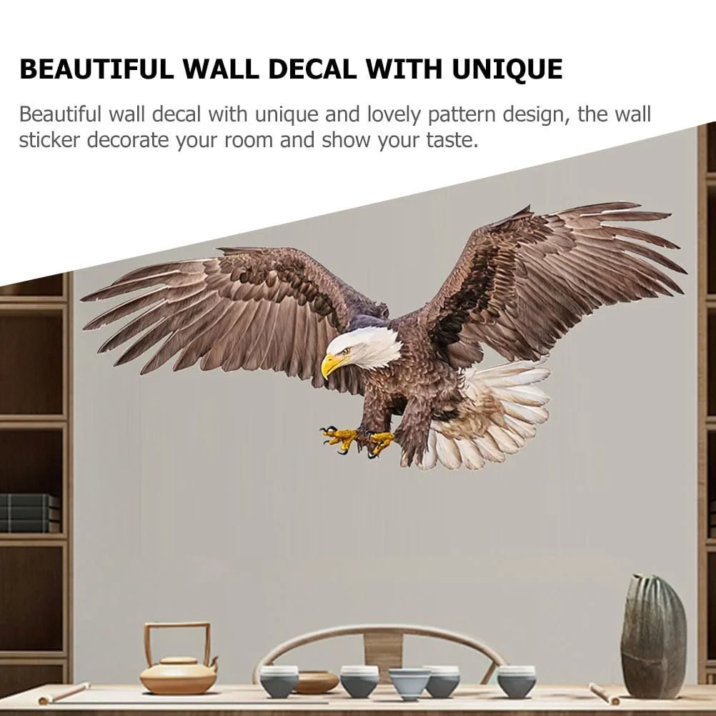 Наклейка на стіну PRETYZOOM American Eagle PVC, фото №4 Наклейка на стіну PRETYZOOM American Eagle PVC, фото №4