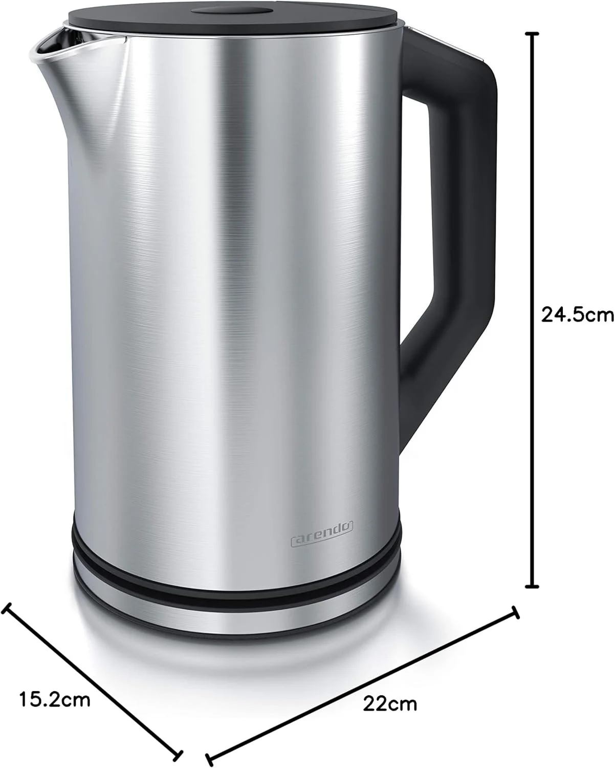 Электрочайник Arendo Elegant 1.5L Stainless Steel с регулировкой температуры, фото №6 Электрочайник Arendo Elegant 1.5L Stainless Steel с регулировкой температуры, фото №6