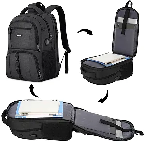 Рюкзак для ноутбука 15.6 дюйма чоловічий з USB synthetic.ua - Фото 1