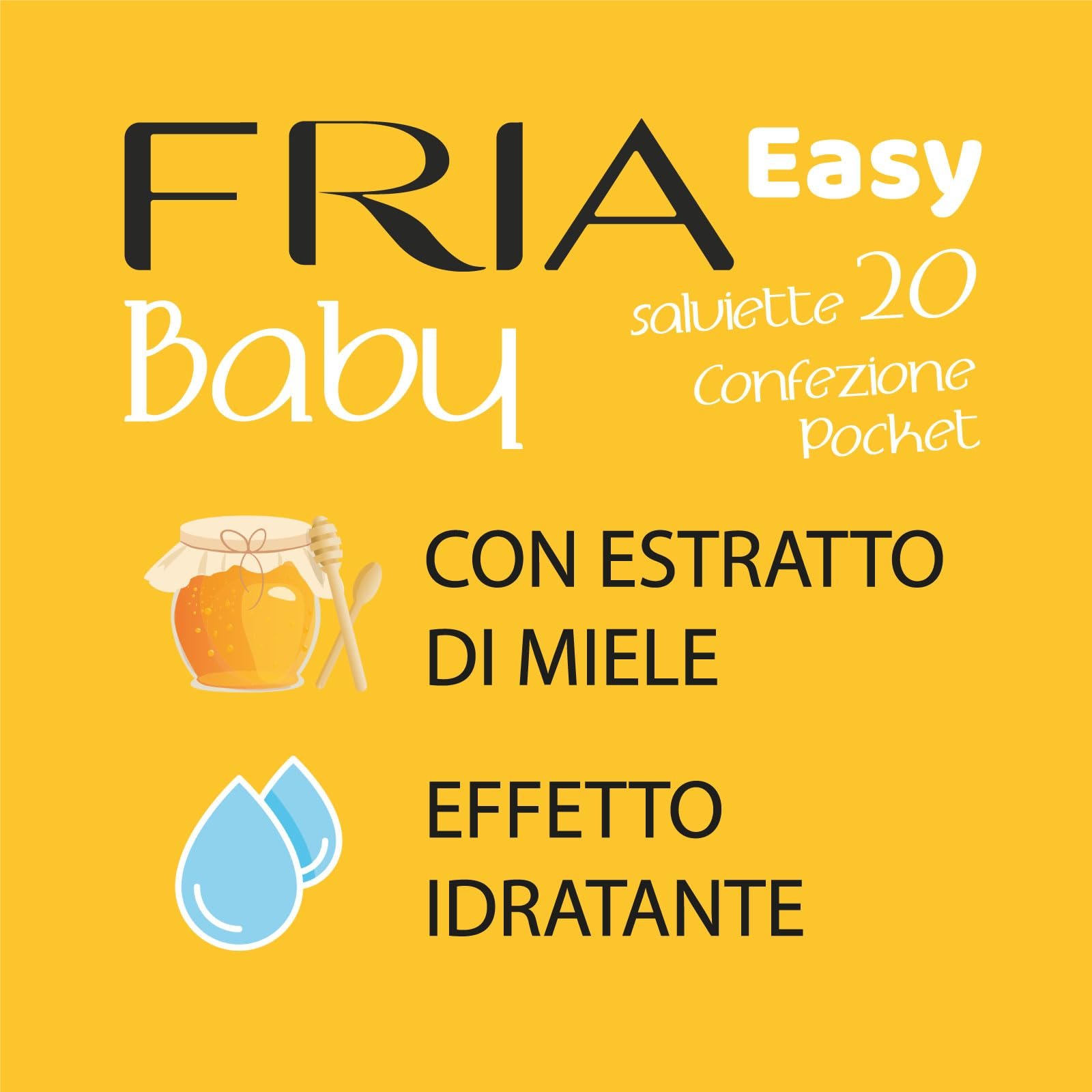 Салфетки Fria Easy Baby для смены подгузников с алоэ вера и экстрактом меда, увлажняющие кожу, 20 штук, фото №5