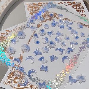 3D, квіти, бантики, місяці, 50 шт synthetic.ua - Фото 1