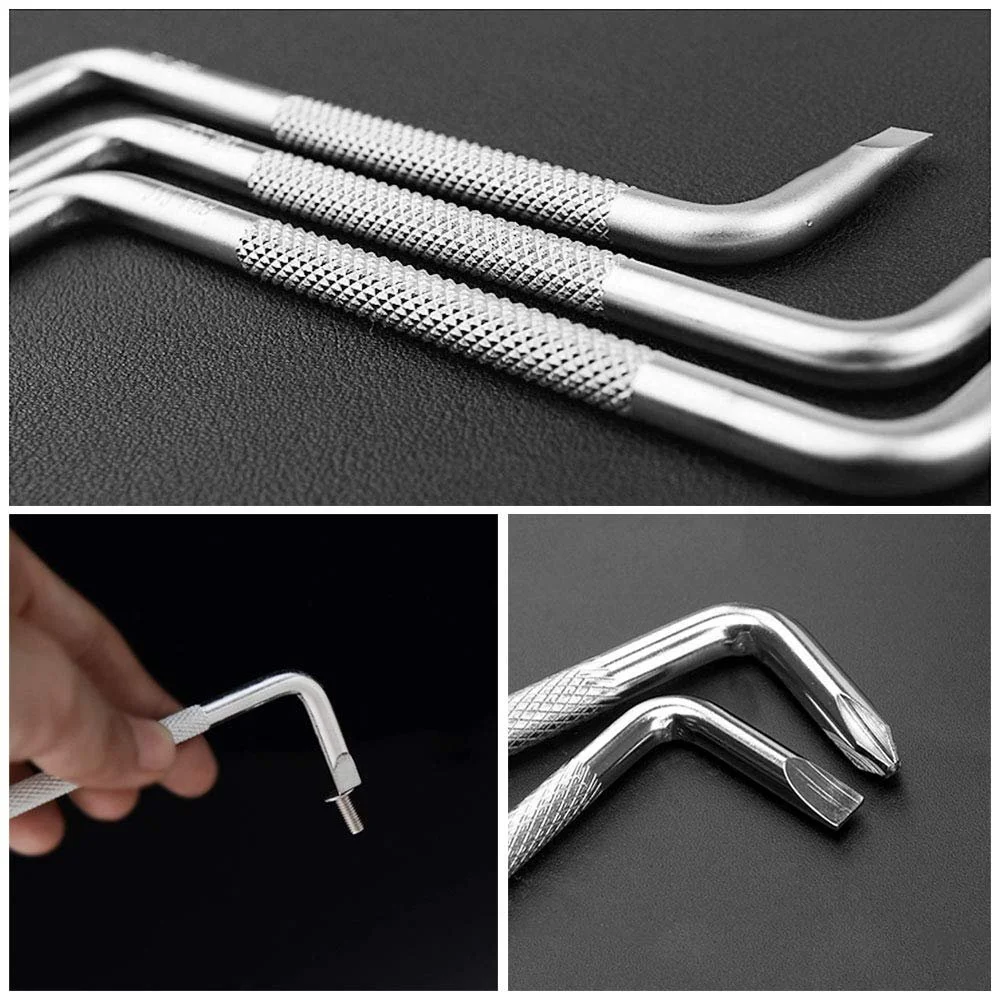 Набір викруток SITAKE 3 шт. з зсувом з магнітною Z-подібною викруткою з хрестовою і плоскою головкою, фото №4