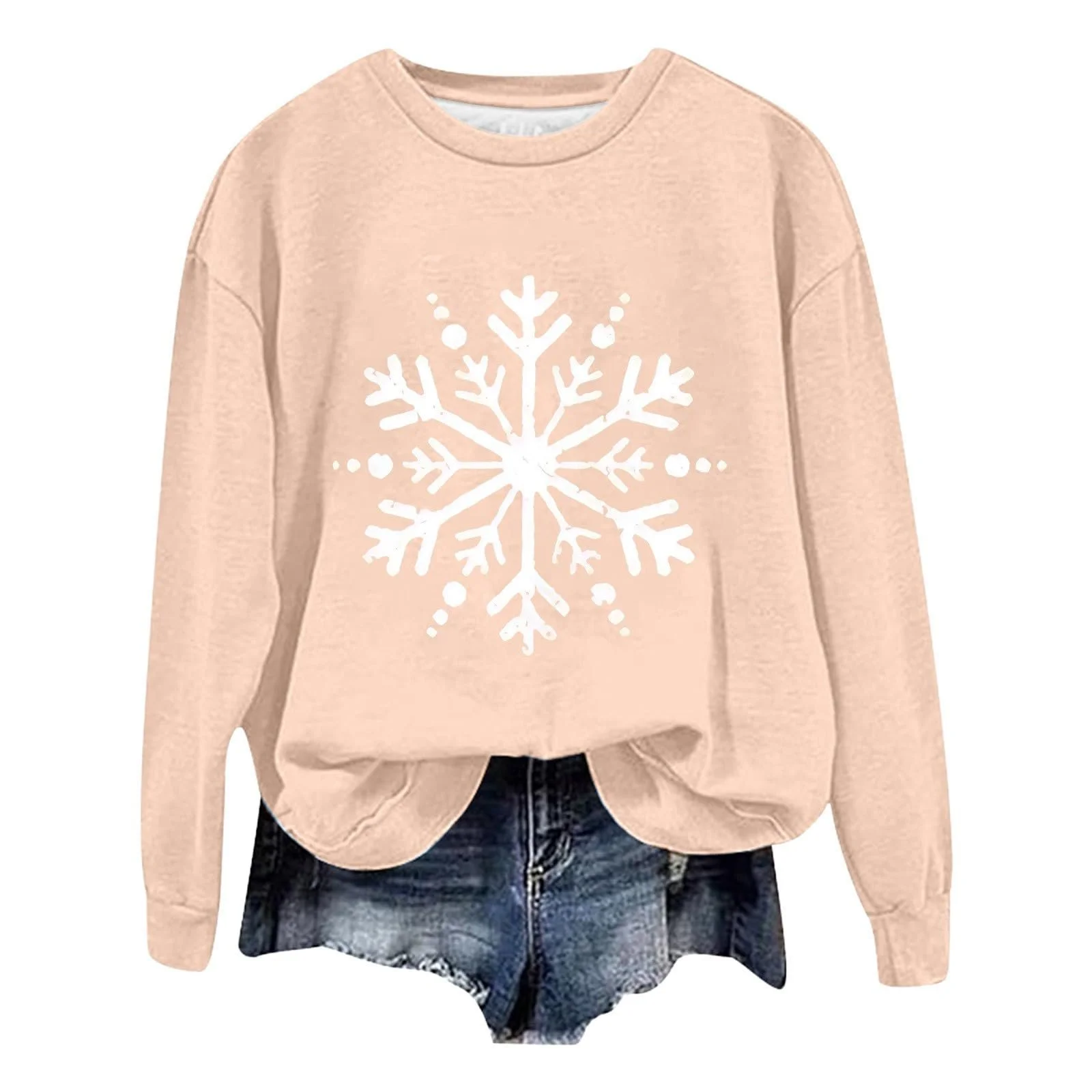 Пуловер Женский Осенний Свитшот Элегантный Зимний Длинный Рукав Свитшот Без Капюшона Теплый Пуловер Верхняя одежда Зимний Пуловер Женский Свитер Топы для Девочек-подростков, фото №2