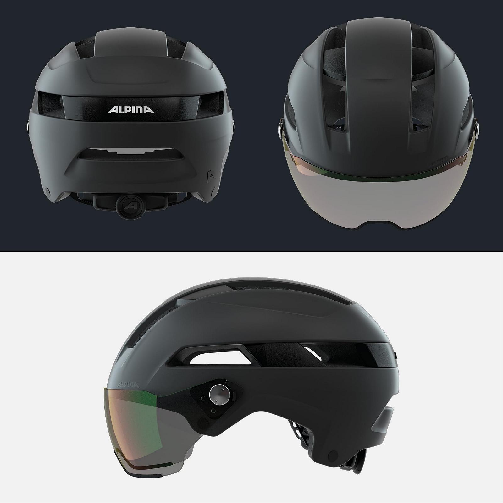 Шолом Alpina SOHO Visor V, унісекс, чорний матовий, фото №4