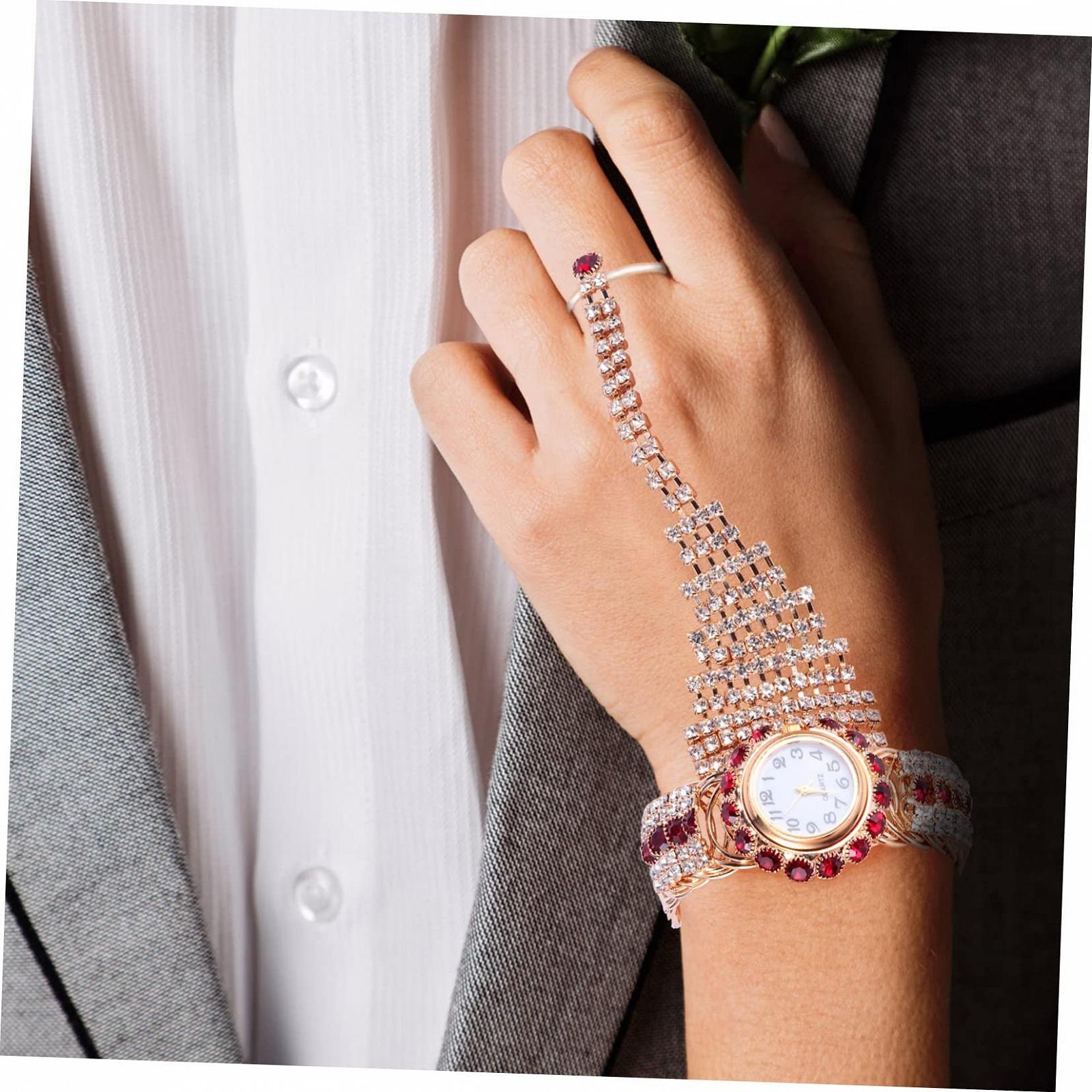 Кольцо-часы LIFKOME Женские Рождественские Подарки Сплав Красный, фото №2