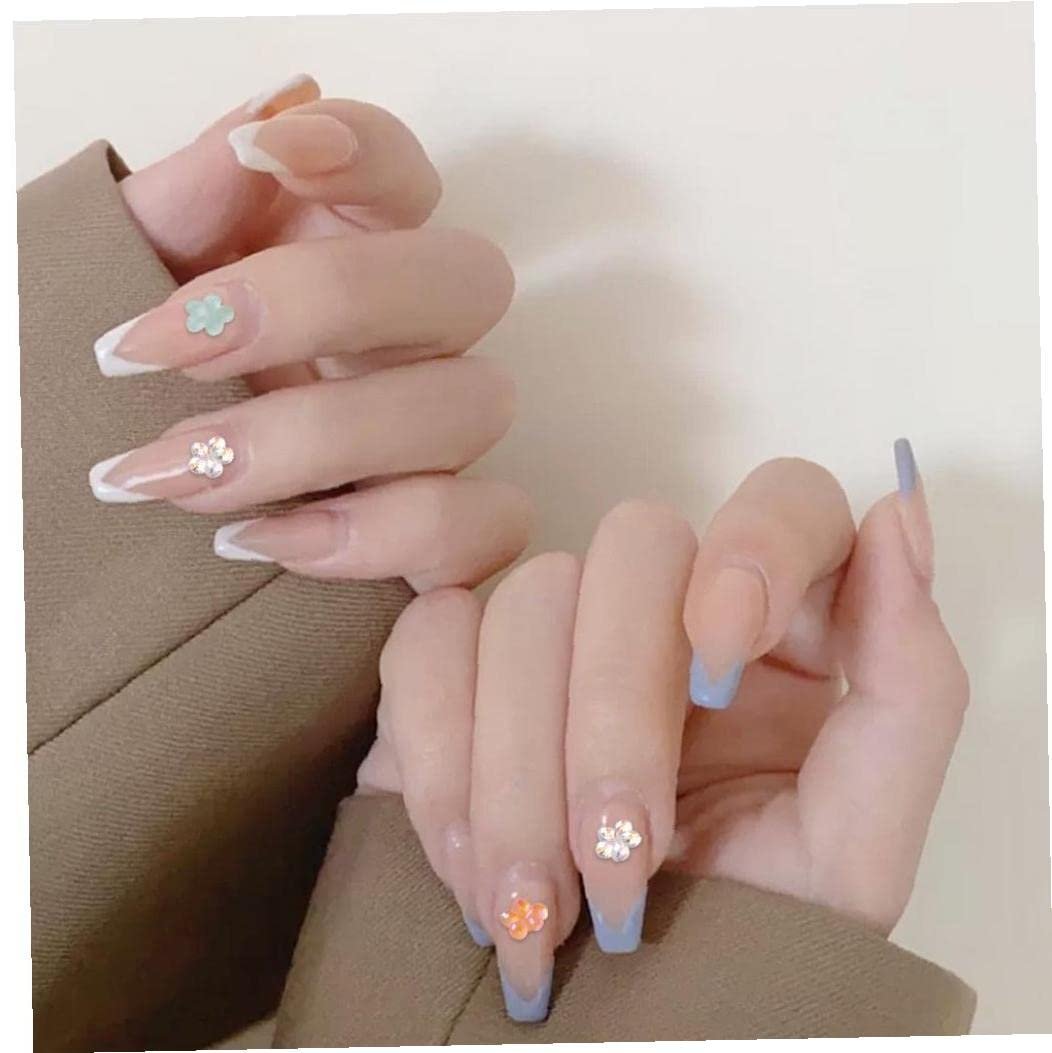 Стразы для ногтей Плоские бусины 3D Цветы Mix Aurora Пятилепестковый Цветок для DIY дизайна ногтей 6 мм, фото №3