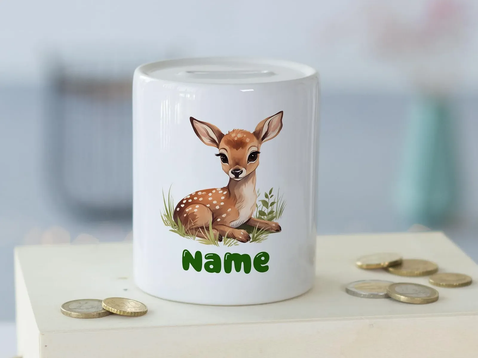 Скарбничка GRAZDesign Оленятко Керамічна, фото №3