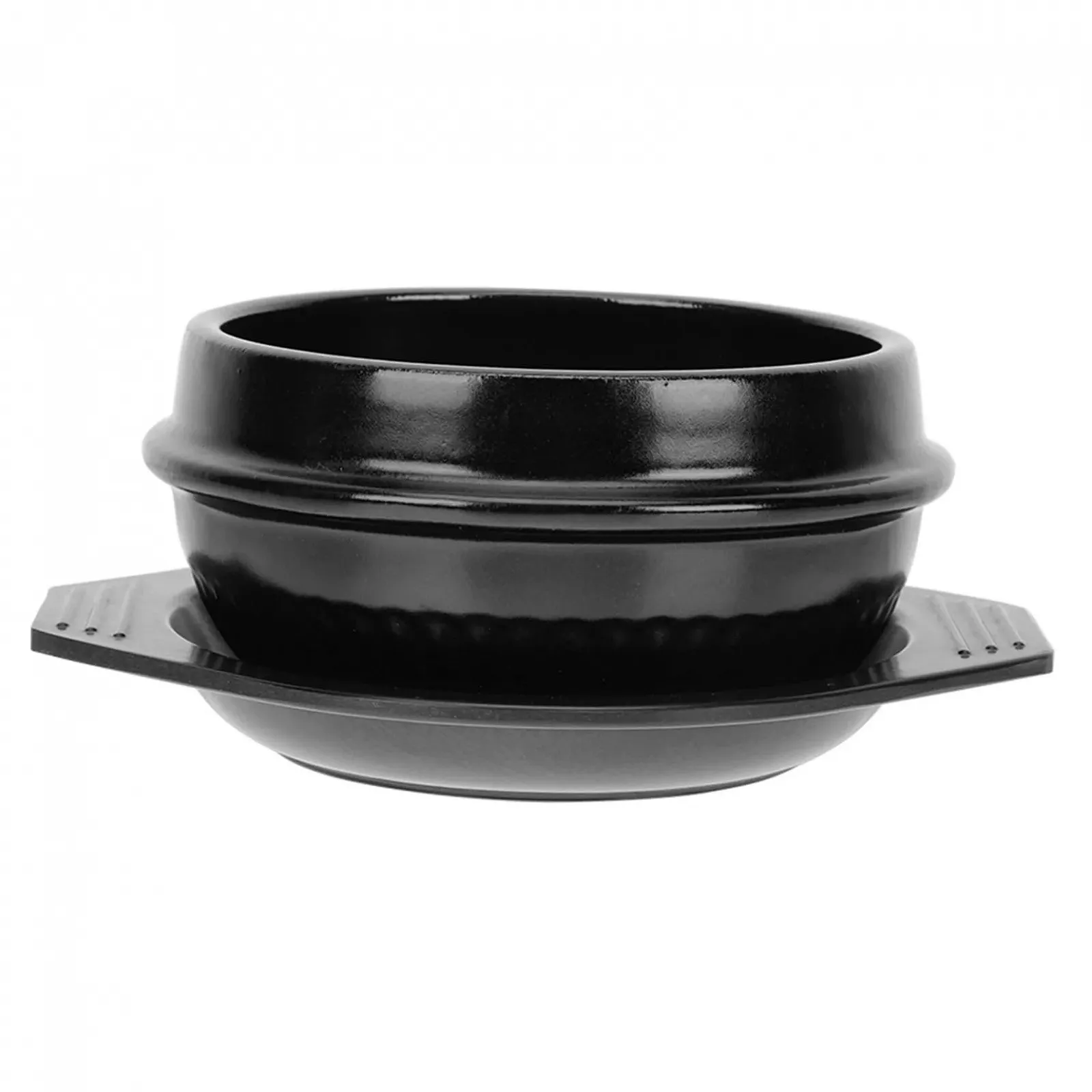 Кастрюля керамическая с подносом термостойкая энергосберегающая, фото №1