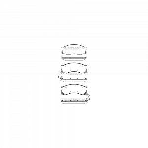 Комплект гальмівних колодок TRISCAN 8110 13015 для TOYOTA передня вісь - Фото 1