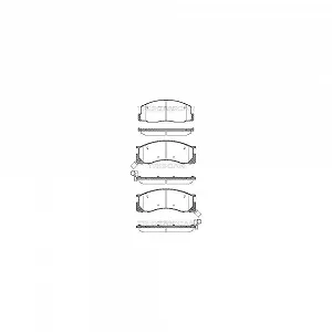 Комплект тормозных колодок TRISCAN 8110 13015 для TOYOTA передняя ось - Фото 1