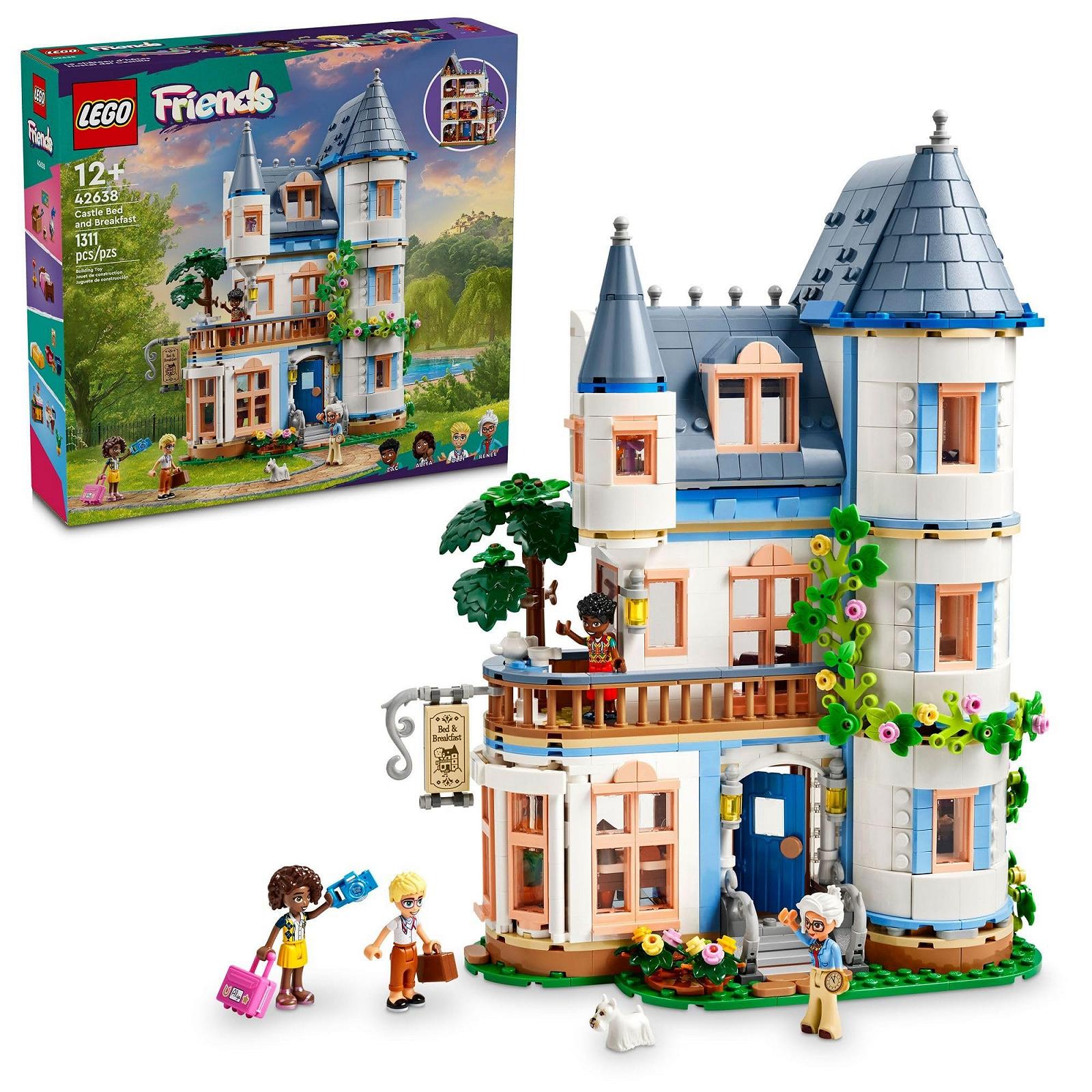 Набор LEGO Friends Отель Bed and Breakfast для детей от 12 лет с 4 минифигурками, фигуркой собаки и аксессуарами, фото №1