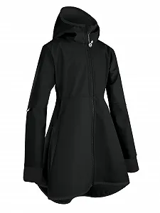 Пальто Softshell для девочек Unuo Romantico с флисом Черный - Фото 1