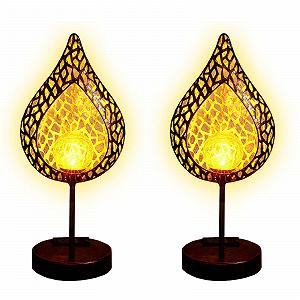 Настільна лампа HAC24 Solar на сонячній батареї металева 2 шт. - Фото 1