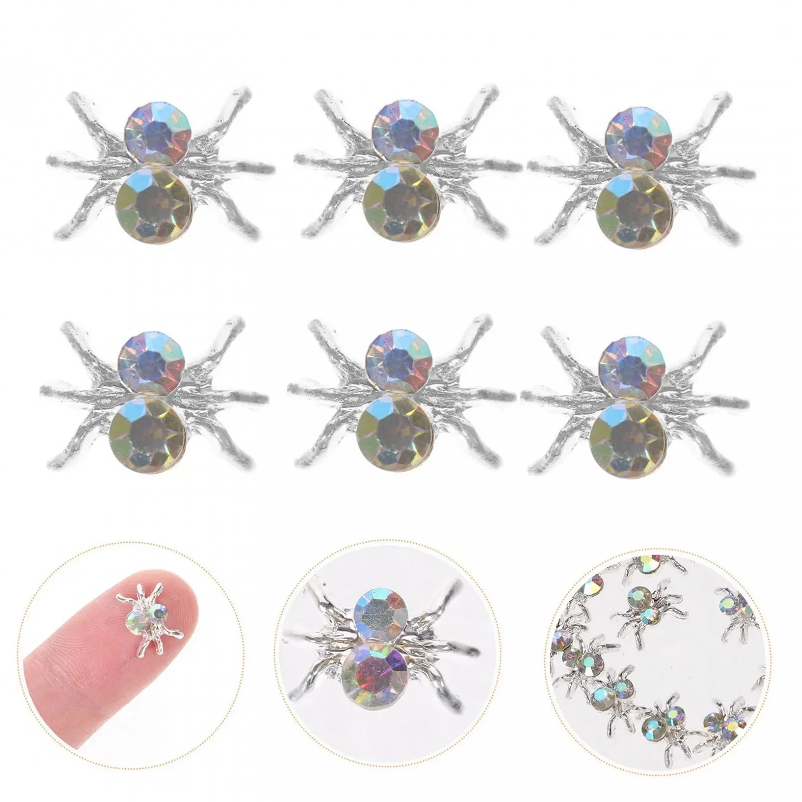 Украшения для ногтей FRCOLOR 2 набора, пауки, 100 штук * 2, фото №2