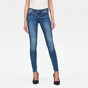 Жіночі джинси G‑STAR Lynn Mid Skinny Neutro Faded Blue - 30 - Фото 1
