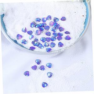 Стразы COHEALI круглые радужные 150 шт. для изготовления украшений своими руками, украшения телефонов, ногтей, одежды и прочего Фиолетовое сердце synthetic.ua - Фото 1