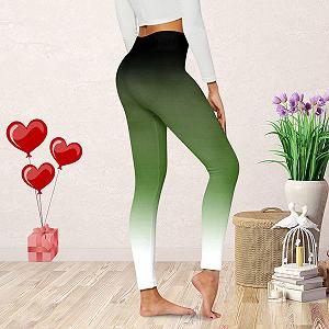 Женские леггинсы Lässige Laufstrumpfhose, контроль живота, Для йоги, изменение цвета, цветовой блок, высокая талия, активные , леггинсы с узоромДля подтяжки ягодиц, фитнес-леггинсы synthetic.ua - Фото 1