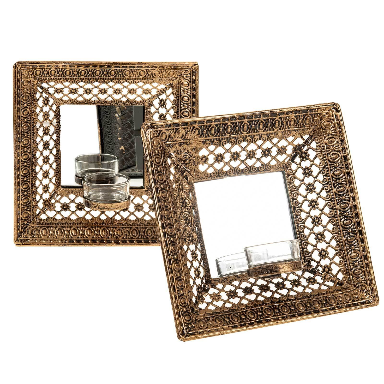 Подсвечник SIDCO Tea Light Holder 2 x настенный металлический подсвечник для чайных свечей, фото №1