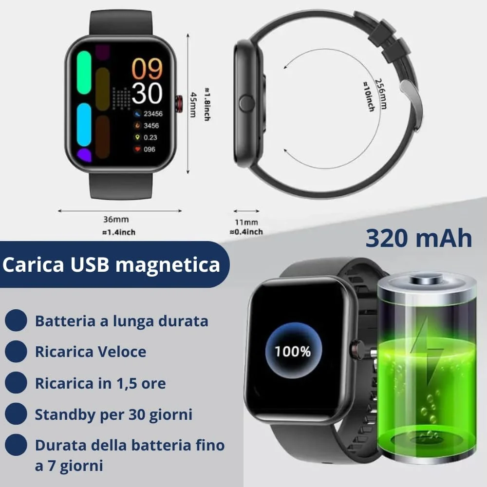 Смарт-годинник 1.91 Inch Batt 320mAh, фото №6