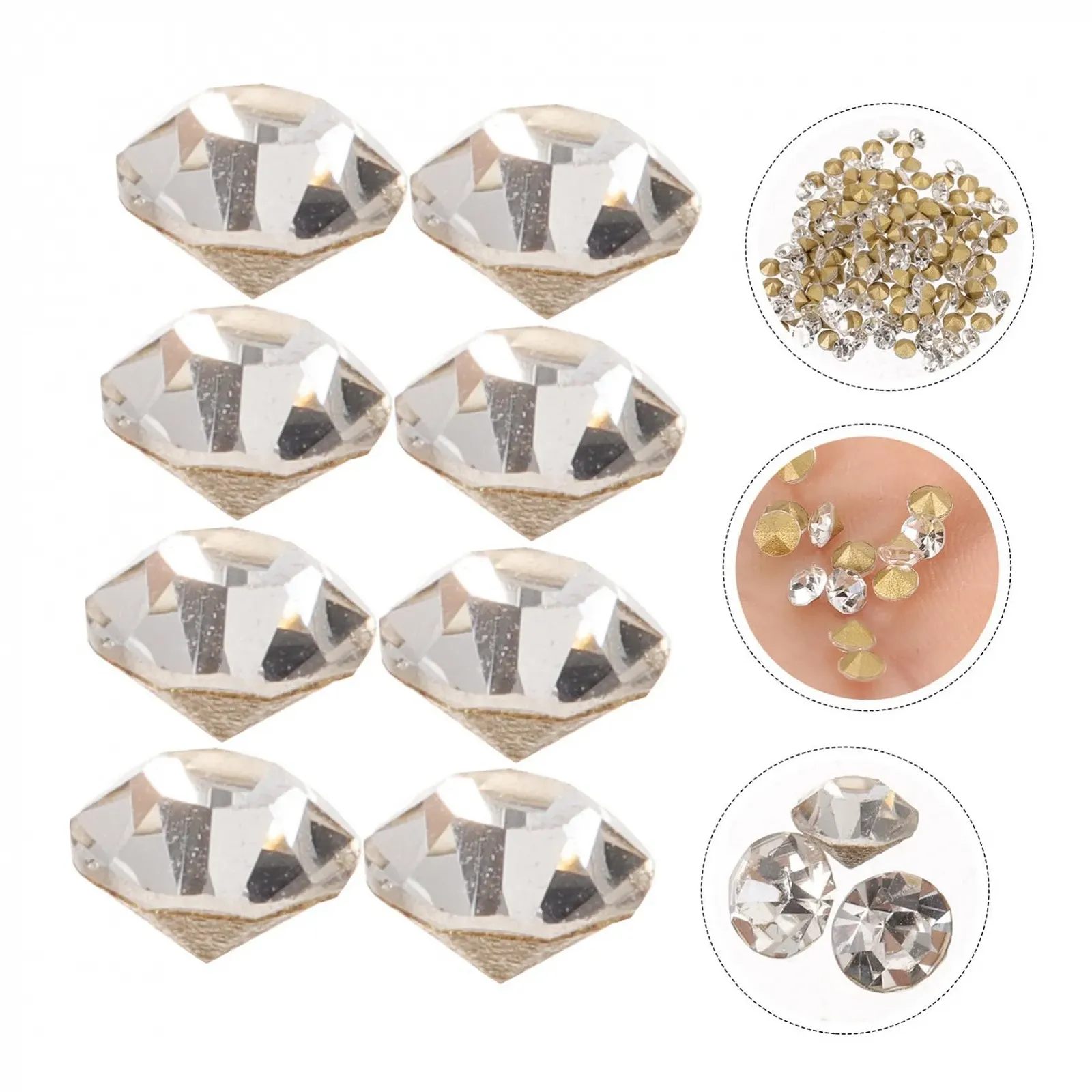 Стразы для ногтей для маникюра Мелкие драгоценные камни для украшения, аксессуары для нейл-арта, подвески для ногтей, фото №3
