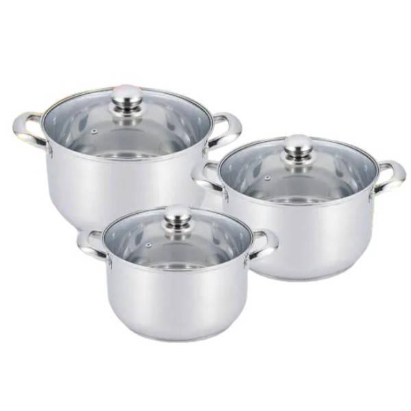 Набор кастрюль из нержавеющей стали с крышками 12 предметов Benson BN-296, фото №1 Набор кастрюль из нержавеющей стали с крышками 12 предметов Benson BN-296, фото №1