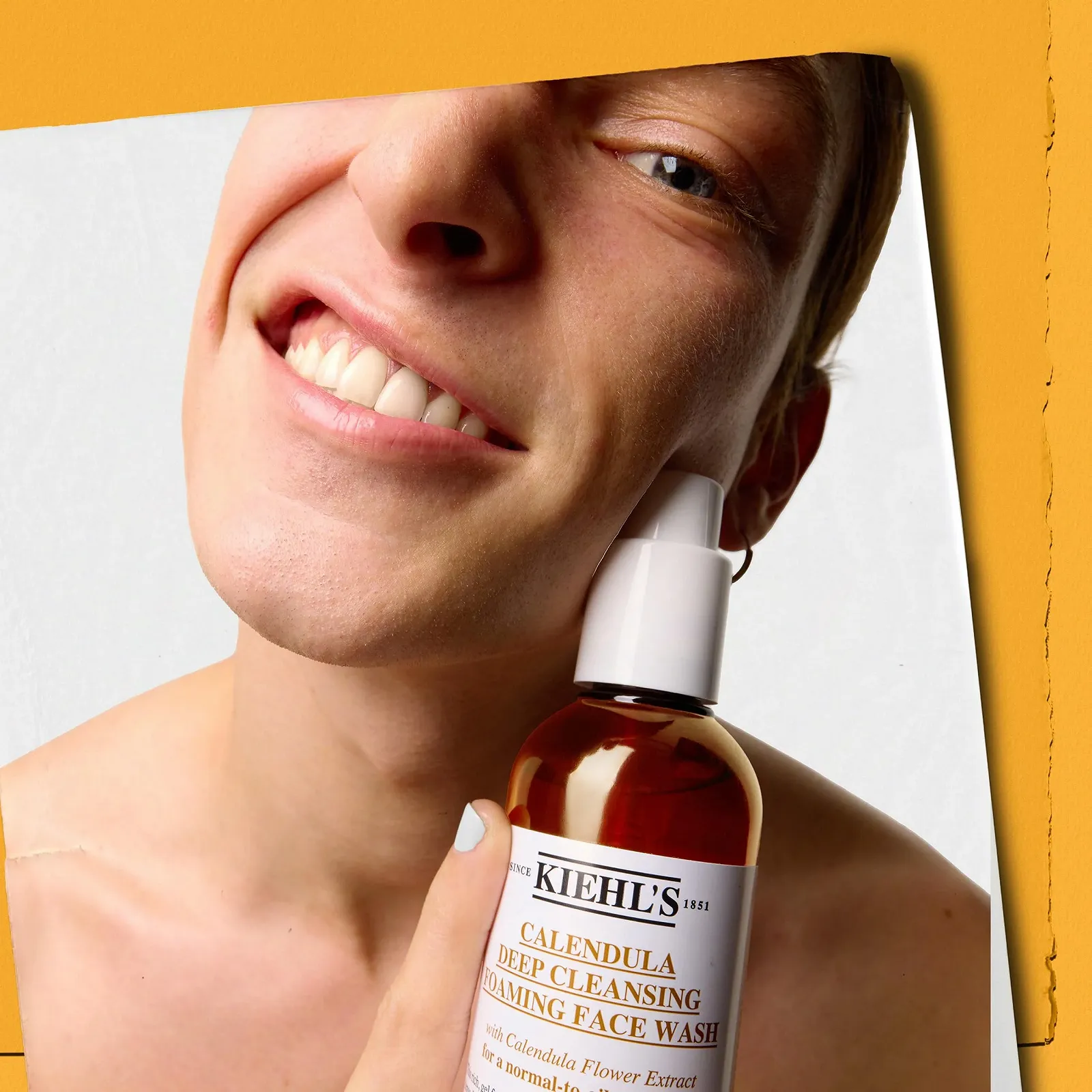 Гель для вмивання KIEHL'S Calendula Foaming Wash з екстрактом календули для чутливої та проблемної шкіри, без парабенів, фото №4