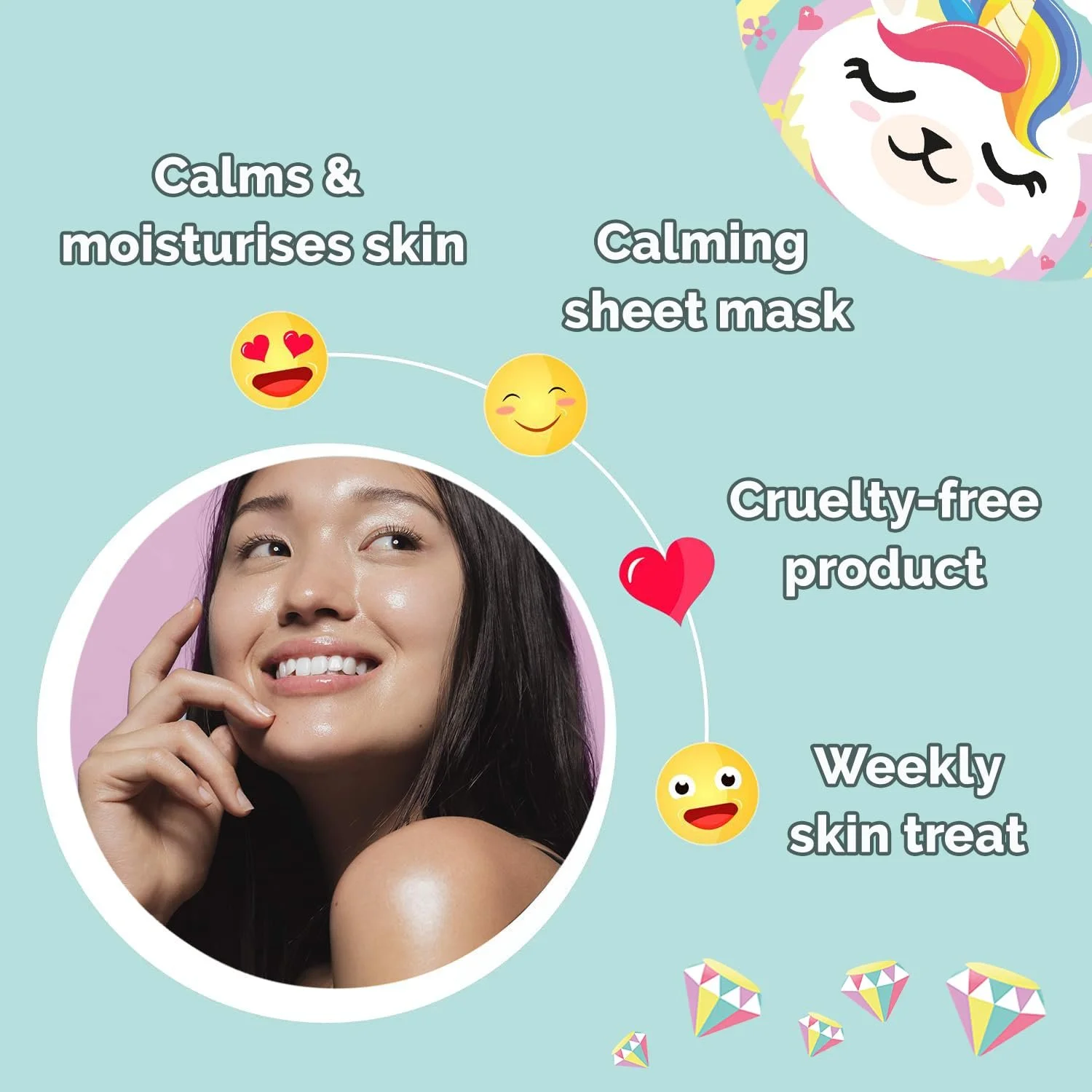 Тканинна маска MONTAGNE JEUNESSE 7TH HEAVEN Заспокійлива з Flamacorn, фото №4