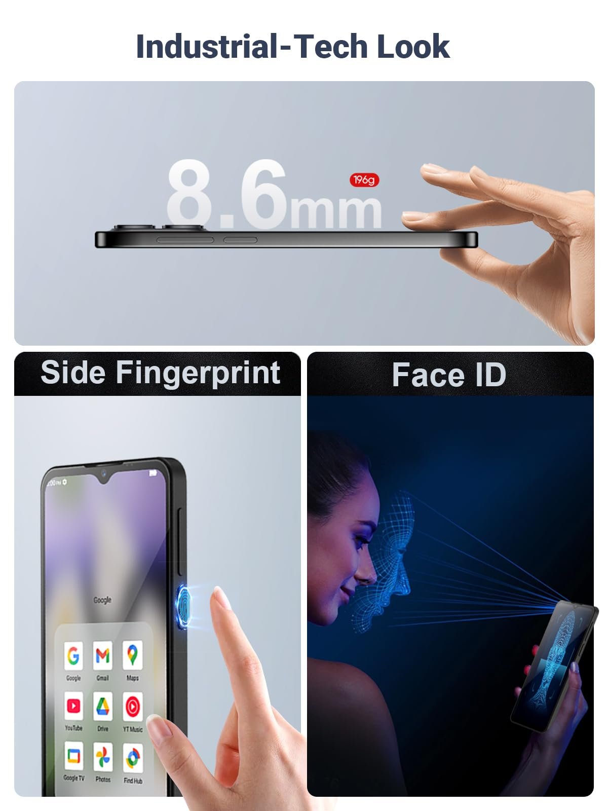 Смартфон invens Note 12P 4+12/128GB 6.56" HD+ 48MP 5000mAh Android 15 Cyber Red, фото №6 Смартфон invens Note 12P 4+12/128GB 6.56" HD+ 48MP 5000mAh Android 15 Cyber Red, фото №6