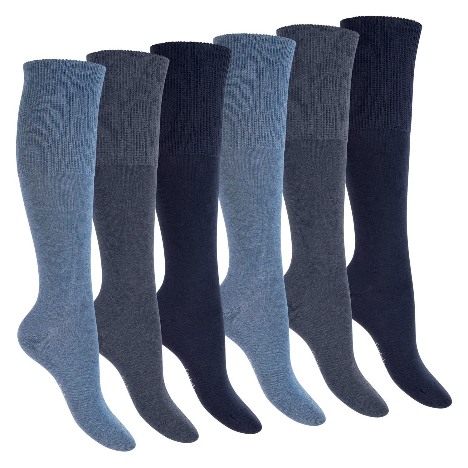 Женские и мужские компрессионные гольфы Footstar (6 пар) бесшовные диабетические чулки, фото №1