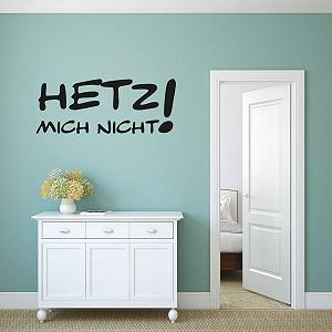 Наклейка на стіну kleb-Drauf Hetz Mich Nicht! Матова Біла 8 x 21 см synthetic.ua - Фото 1