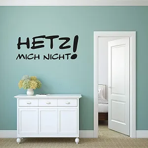 Наклейка на стіну kleb-Drauf Hetz Mich Nicht! Матова Біла 8 x 21 см synthetic.ua - Фото 1